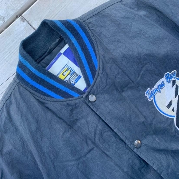 Vintage NHL Competitor Tampa Bay Lightning Nylon Bomber. Size M - Picture 4 of 8